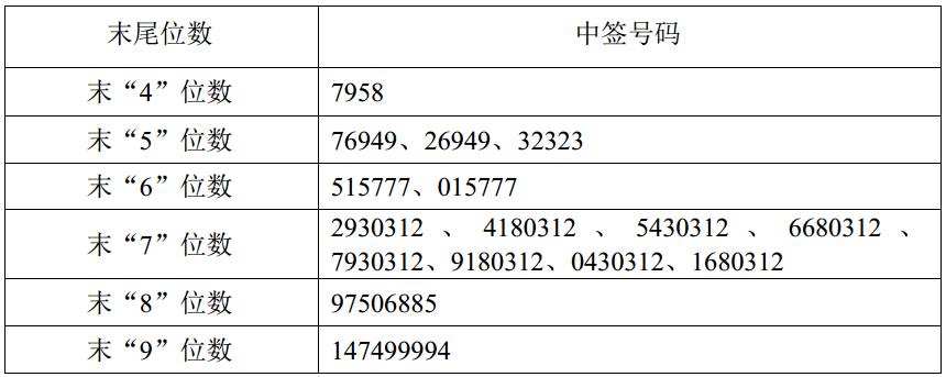 金禾转债、药石科技、乐惠国际、大业股份申购中签结果出炉