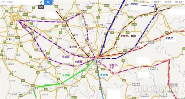 重庆新规划多条高铁密度超京沪郑西