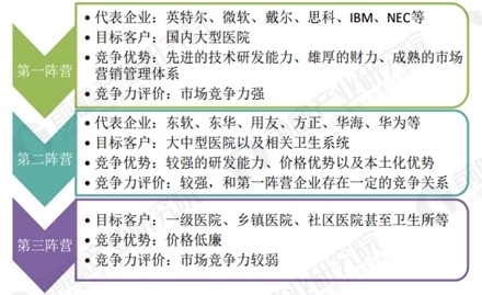 国内医疗信息化市场企业竞争力评价
