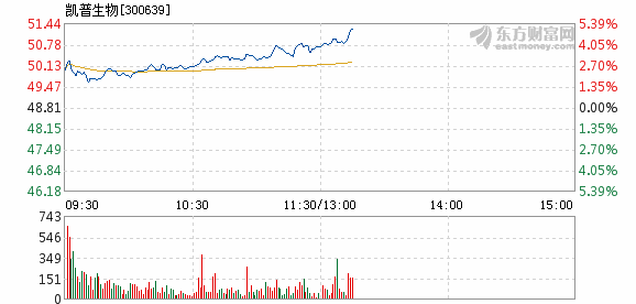 凯普生物2月26日盘中涨幅达5%