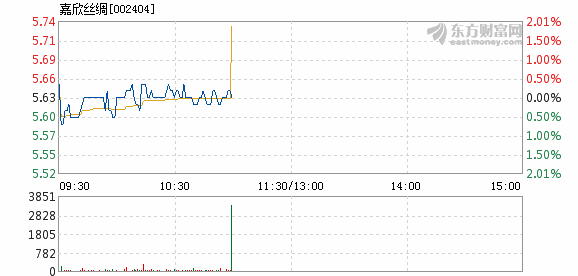 嘉欣丝绸1月15日盘中涨幅达5%_嘉欣丝绸(002404)股吧_东方财富网股吧