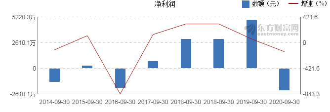 【图解季报】仁东控股2020年前三季度净利润-2192万元