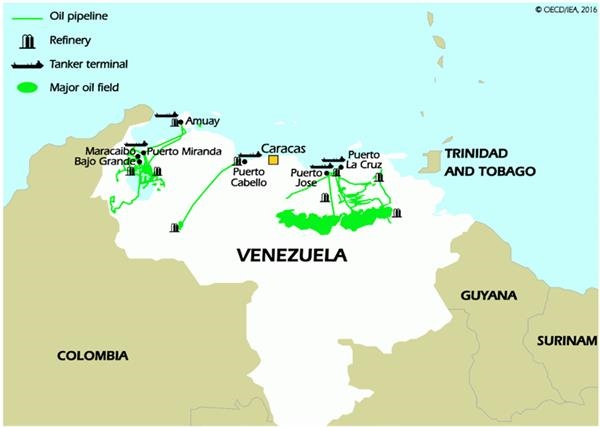 国际能源署表示,即使在委内瑞拉东南的奥里诺科河重油带(orinoco