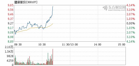 建新股份1月31日快速上涨