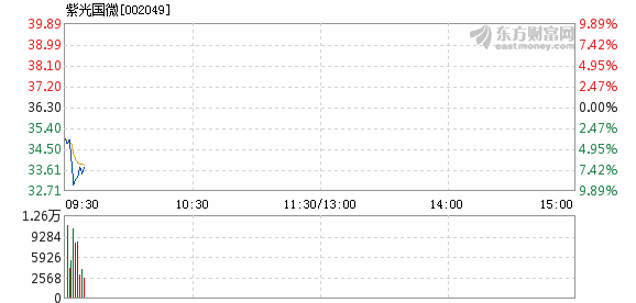 紫光国微10月12日快速反弹