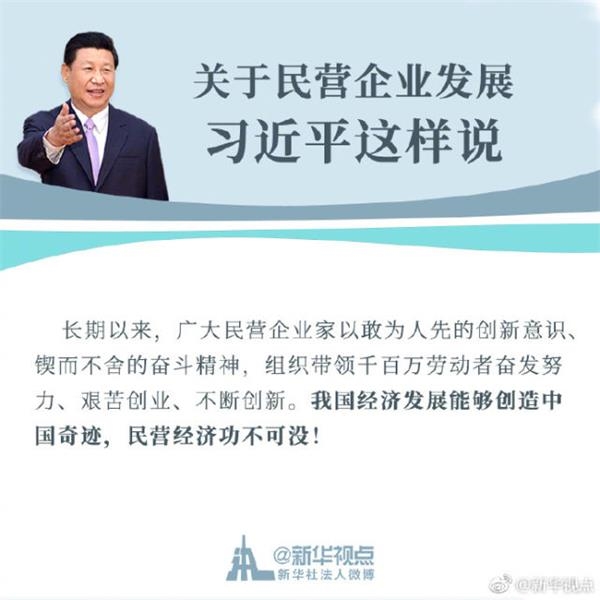 关于民营企业发展 习近平这样说