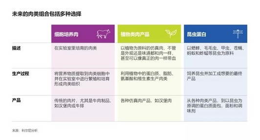未来的肉类组合