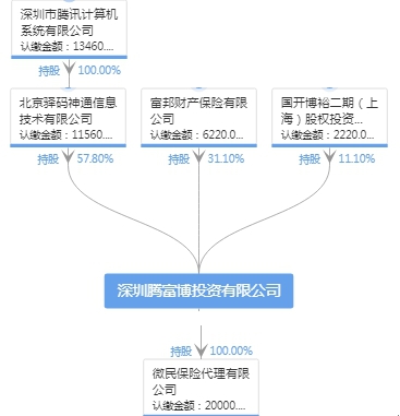 深圳腾富博投资有限公司股权结构图