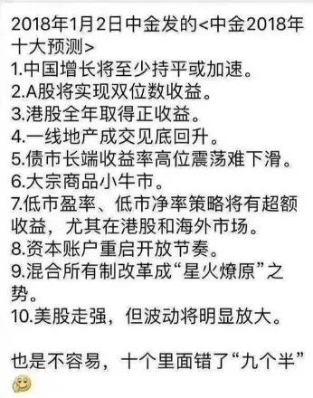 股民人均亏10万 卖方预测纷纷“翻船”！他们这样看2019年