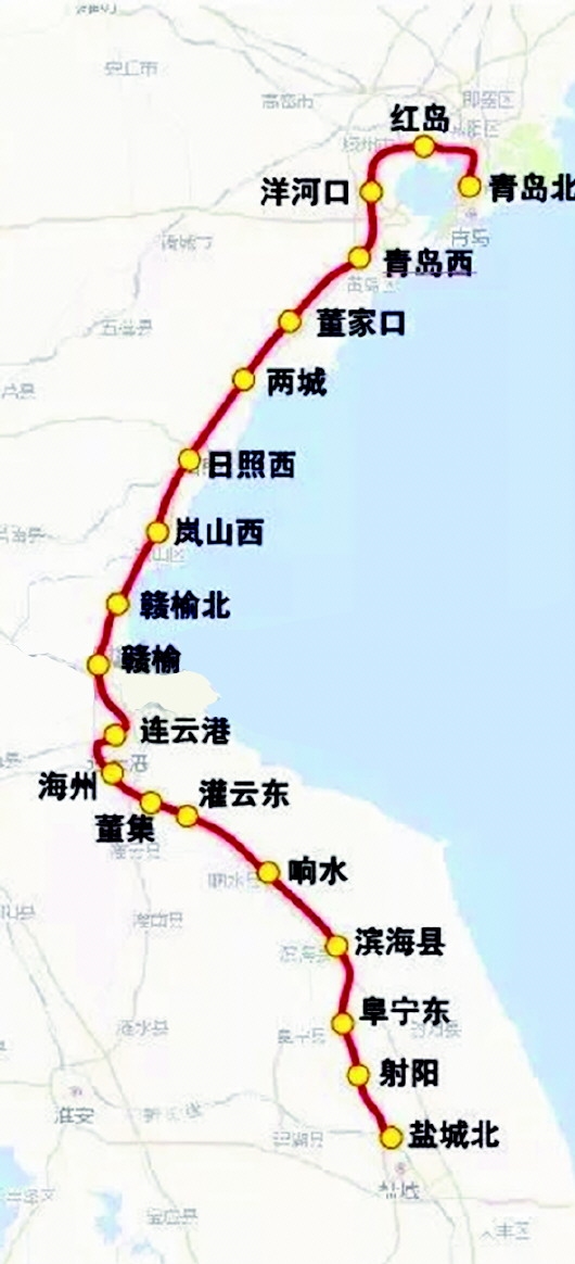 青連鐵路連鹽鐵路合并 全線計(jì)劃于今年12月底建成通車