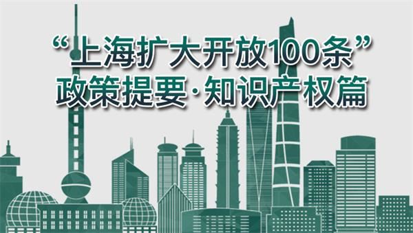 “上海扩大开放100条”——知识产权篇