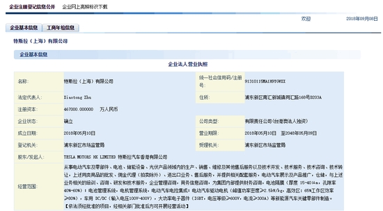 特斯拉上海公司增资,特斯拉国产 特斯拉上海公司增资,特斯拉国产