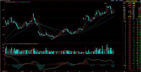 玉米主力日线图 9月20日今日最新玉米价格走势分析:玉米走势企稳