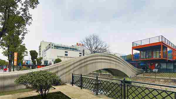 3D打印混凝土桥落成上海 3D打印混凝土桥落成上海