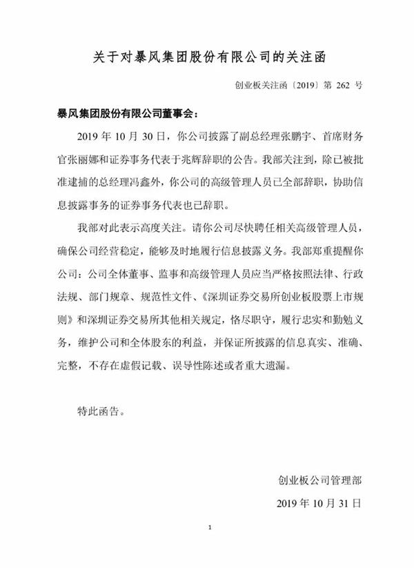 高管团体去职、前三季度吃亏6.5亿 “风暴眼”中的狂风会退市吗? 1 第2张 高管团体去职、前三季度吃亏6.5亿 “风暴眼”中的狂风会退市吗? 1 第2张