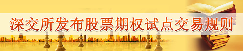 深交所发布股票期权试点交易规则