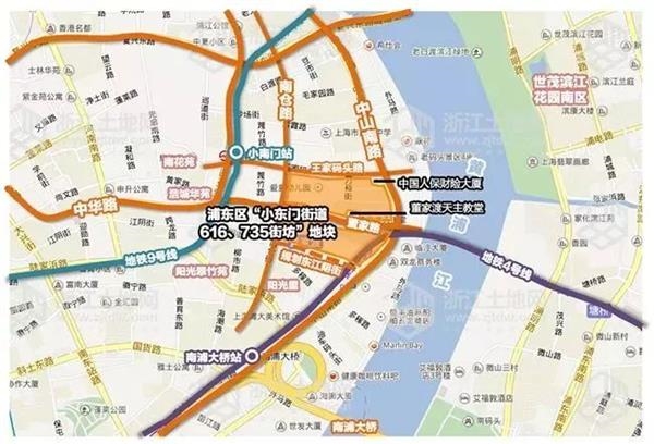 上海董家渡13、15地块(黄浦区小东门街道616与735街坊地块)