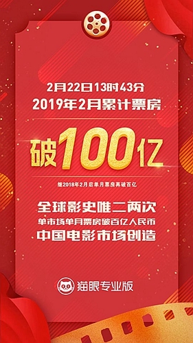 2月票房破百亿猫眼娱乐ceo郑志昊坚定助力行业成长