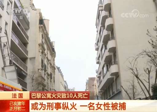 法国巴黎公寓火灾已致10人死亡 一名女性被捕 或为刑事纵火