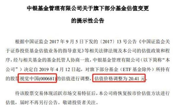 2018年底持仓视觉中国较多股份的基金