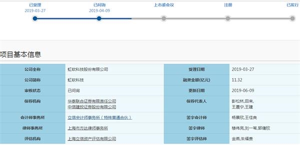 首家科创板问询进入第四轮公司