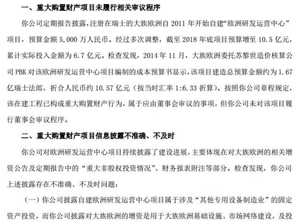 <strong>大族激光回应欧洲研发运营中心有关问题</strong>