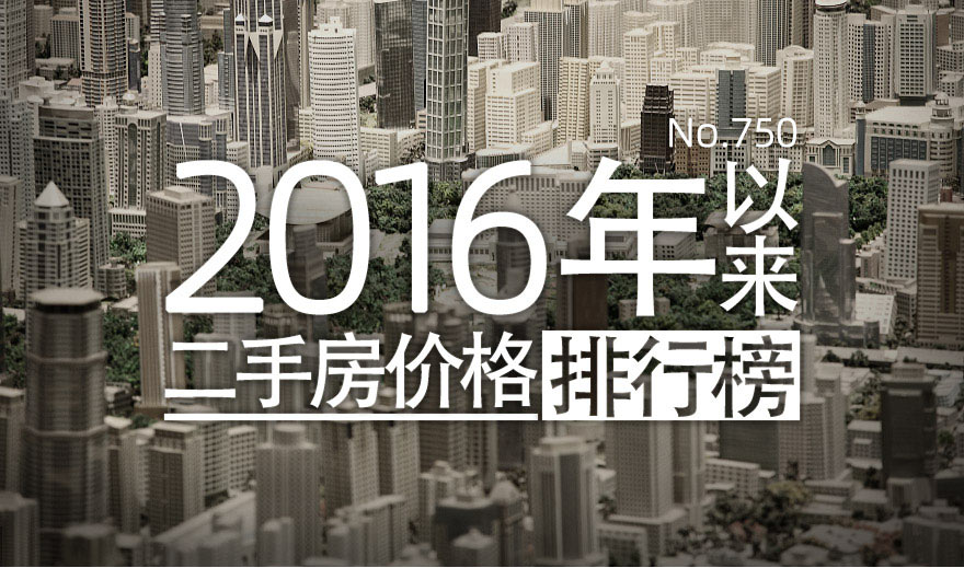 [图片专题750]一图看懂2016年以来二手房价格排行榜