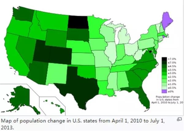 美国人口变迁_美国人口分布图(3)