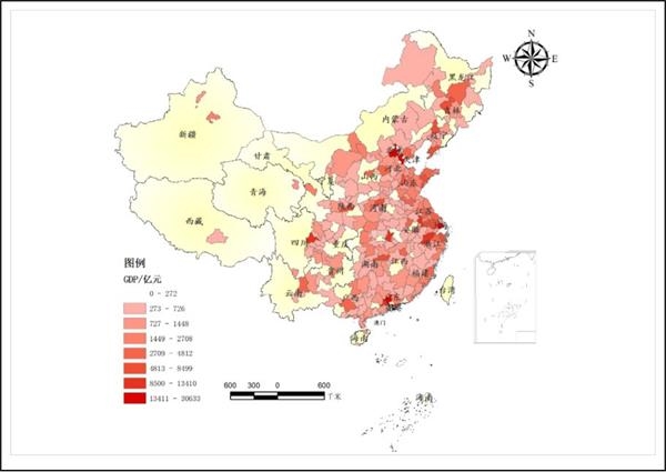 中国gdp分布_2020年中国GDP分布地图,移民的都傻了吧(3)