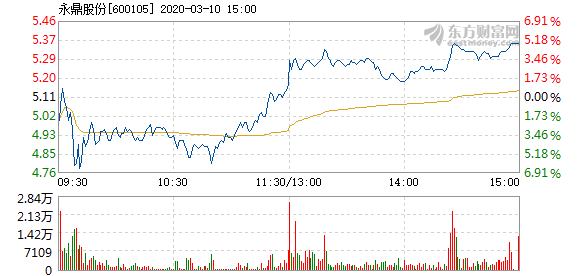 永鼎股份3月10日加速下跌  报4.95元