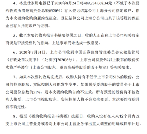 惠而浦 格兰仕家用电器公司拟要约收购公司4 68亿股 东方财富网