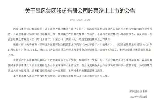 别了 暴风集团!