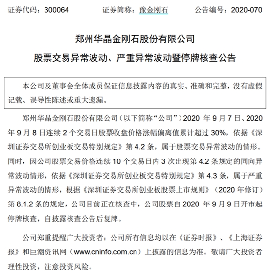 创业板指一度跌5% 三“妖股”前夜被停牌核查