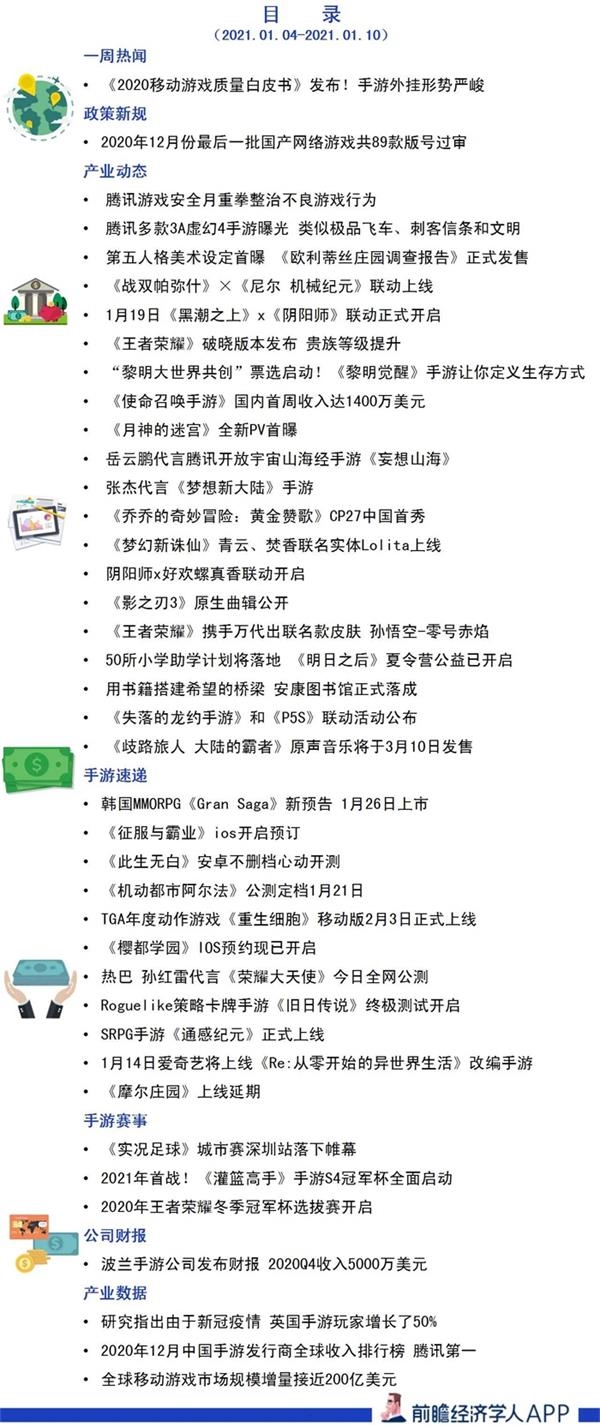 前瞻手游产业全球周报第74期 移动游戏质量白皮书 发布 手游外挂形势严峻 东方财富网